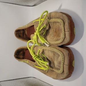 Twisted X  Driving Moccasins Neon Yellow/Bomber Size Men's 7.5M